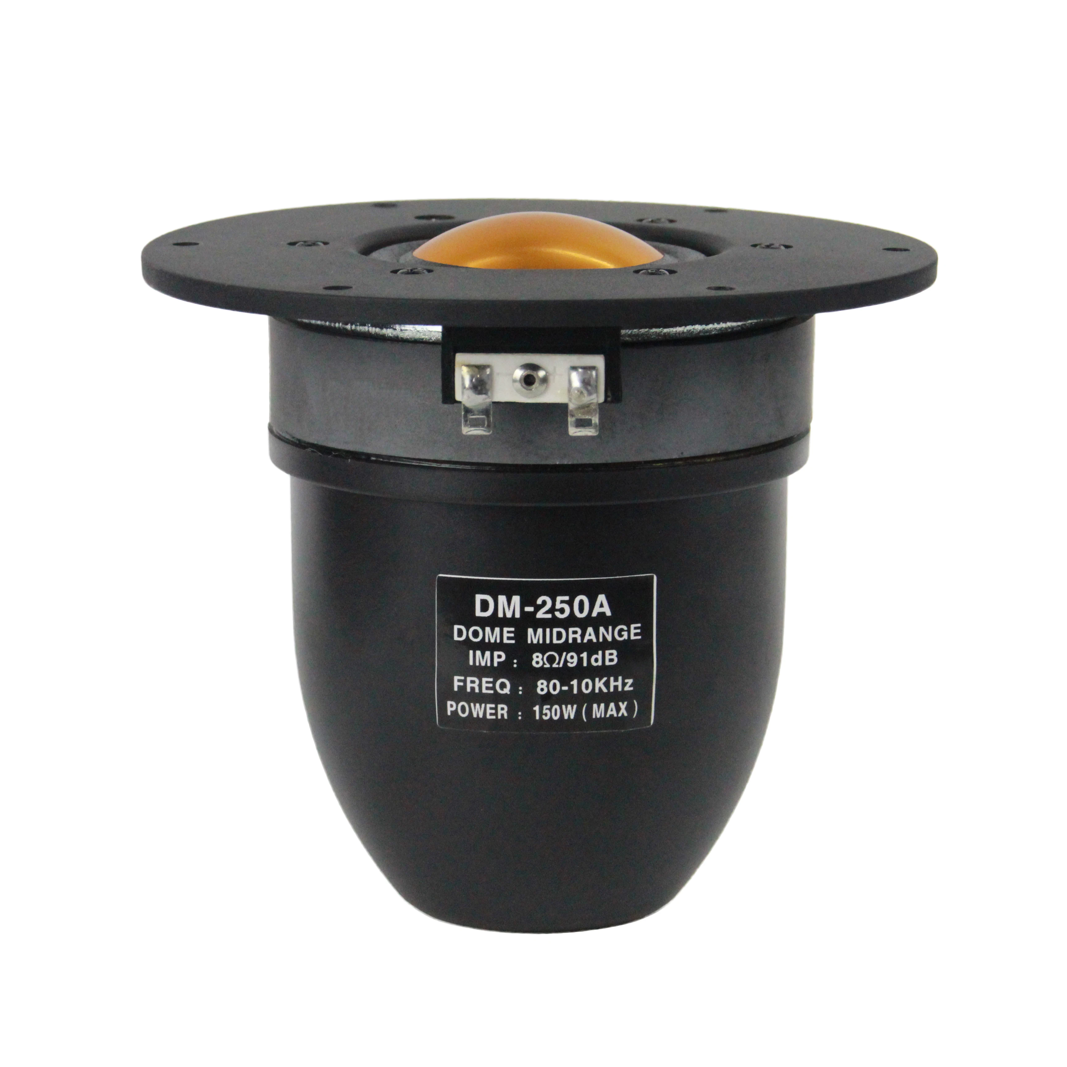 Enlarge 1PCS T&T DM-250 fever 5 Inch Dome Golden Silk Film Steamed Bun Midrange Speaker Driver Unit 8ohm 150W D145mm Nobsound