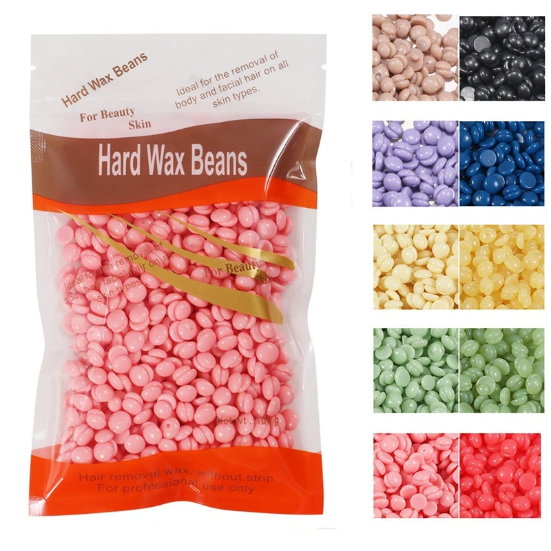 100G Hard Wax Beans Solid Hair Remover No Strip Depilatory Hot Film Wax Bead Hair Removal For Full Body Bikini Face Leg Eyebrow