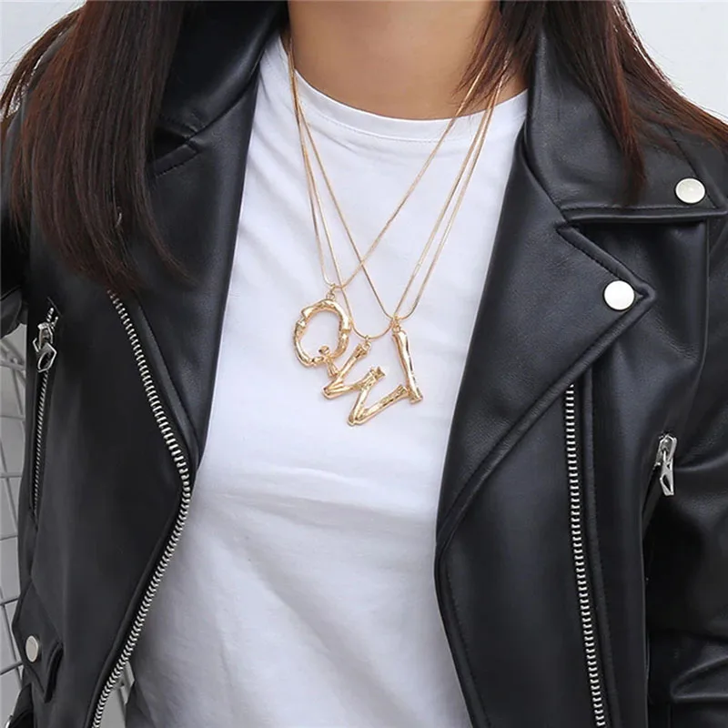 2019 дизайнерское Оригинальное Столичное 26 ожерелье с буквенными подвесками