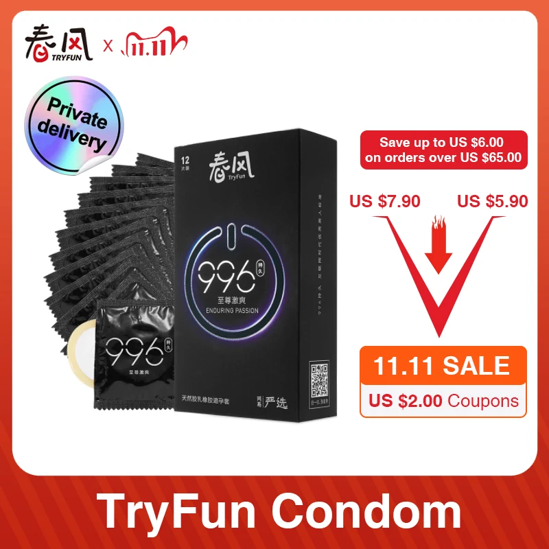 Презервативы для задержки эякуляции tryfun натуральный каучук увеличение мужского