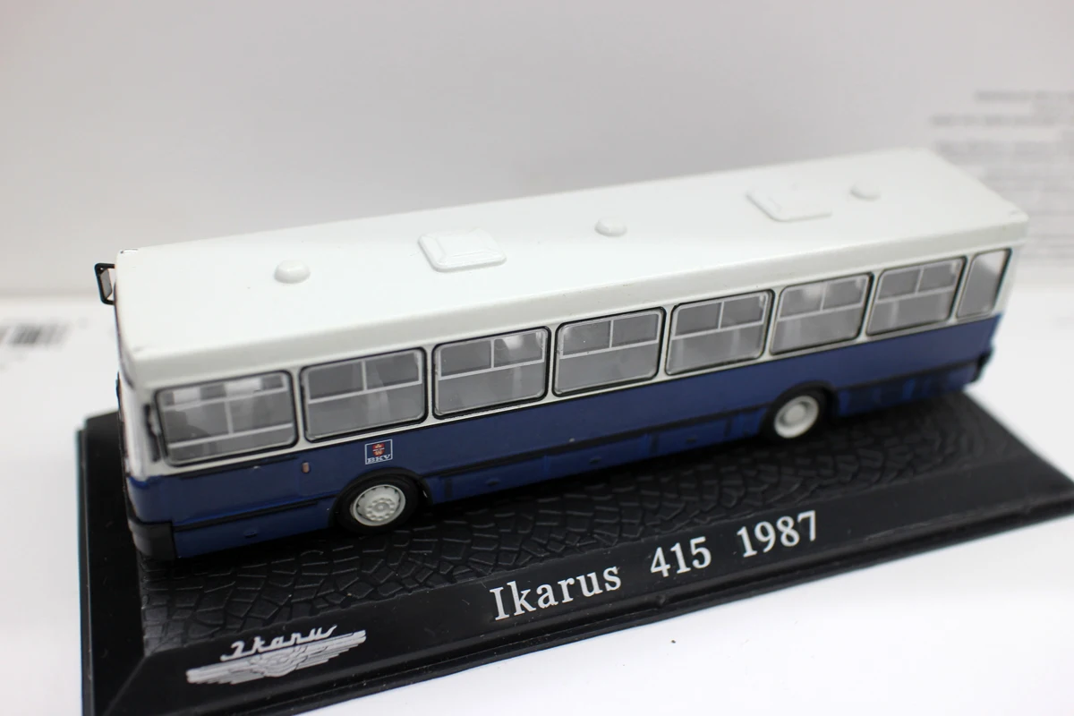 Коллекции Atlas 1/76 Ikarus 415 1987 литые модели Matel bus Blue|Наземный транспорт| |