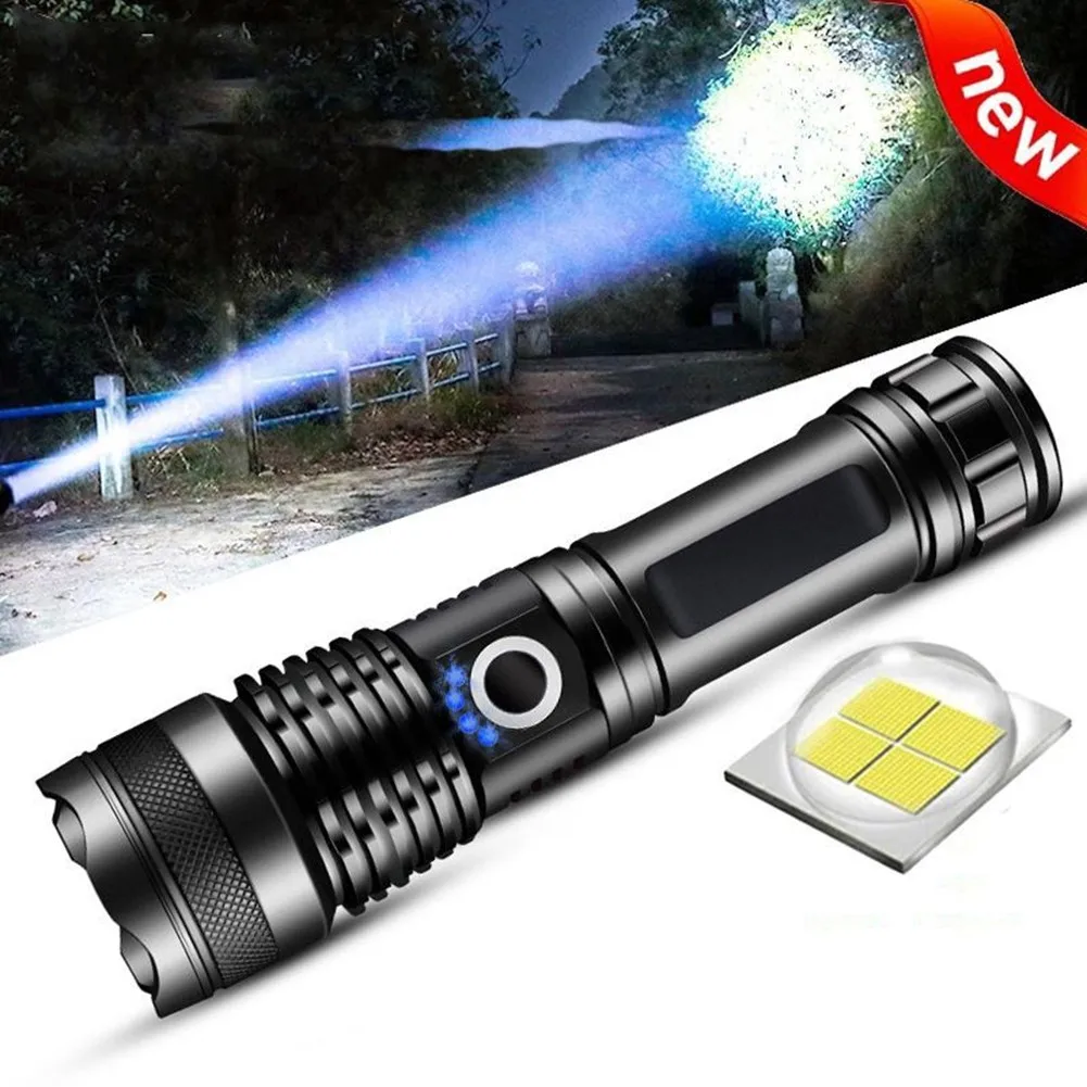 

Drop Shipping Xhp50.2 Most Powerful Flashlight 5 Modes Usb Zoom Led Torch Xhp50 Or 26650 Battery Best Camping, Outdoor