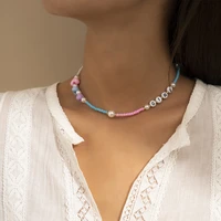 bohemia idyllic ethnic retro geometric beach ethnic style fashion beaded color acrylic chain necklace women %d0%be%d0%b6%d0%b5%d1%80%d0%b5%d0%bb%d1%8c%d0%b5