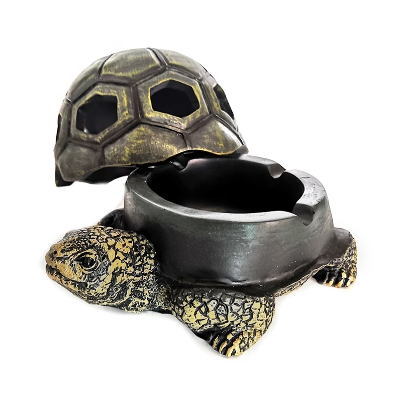 

Creative Resin Turtle Ashtray Smoke Cigarette Tray Container Craft Decoration 50JD