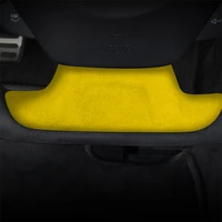 car interior steering wheel panel suede decorative cover stickers for chevrolet camaro 2016 2020