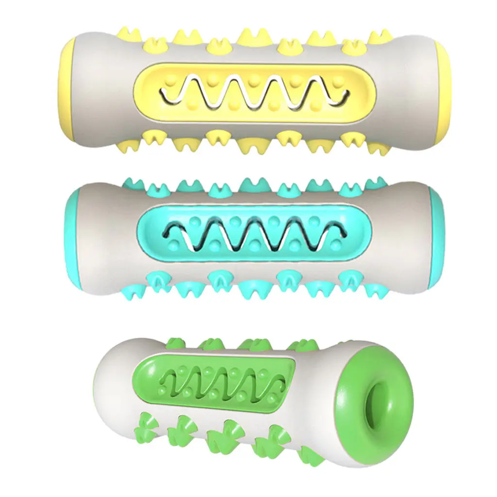 

Dog Chew Toys Reduces Plaque Tough Durable Natural Rubber Tooth Chewing Cleaning Stick