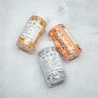 Наклейки с золотыми листьями, материал для скрапбукинга, наклейки для ногтей, декор для Рождественского торта, не съедобные декоративные бутилированные фрагменты для дня рождения