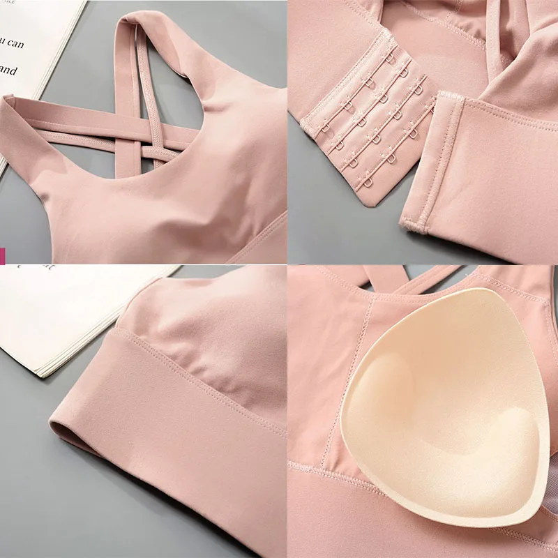 

Women's Sports Bra Without Frame Underwear Crop Top Bralette Sexy Wear for Yoga Running Pilates Fitness HIIT Workouts