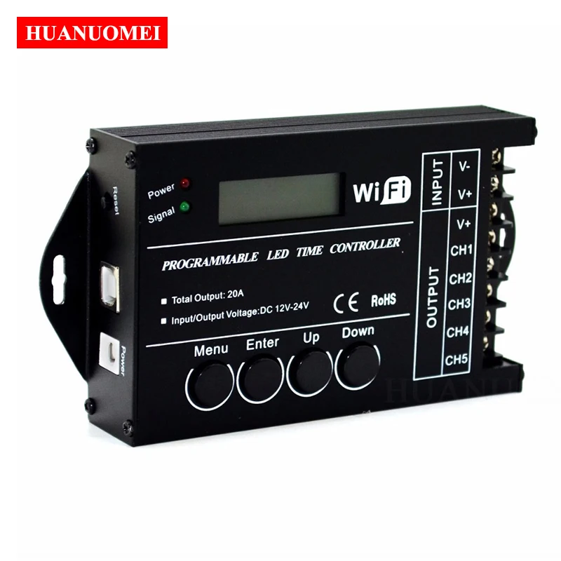 Новый TC421 Wi Fi Время программируемый RGB светодиодный контроллер Диммер TC420