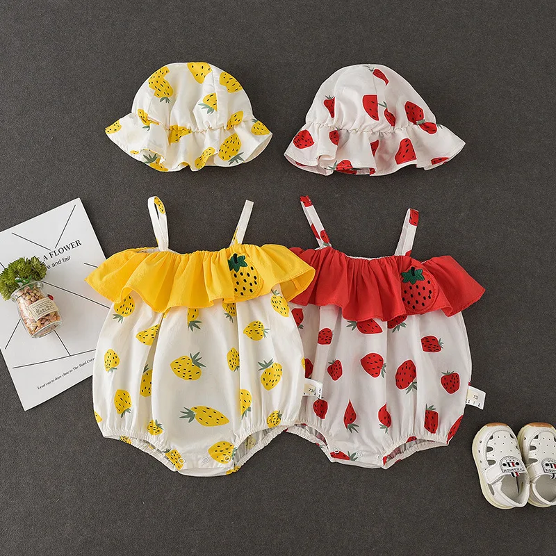 

Новинка 2019, одежда для маленьких девочек, летний сарафан с цветочным принтом, комбинезон принцессы + шляпа от солнца, комплект с шортами, ком...