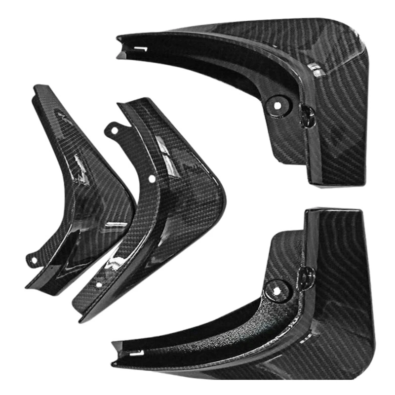 4Pcs/Set Set Mud Flaps for Tesla Model 3 Carbon Fiber 2016 2017 2018 2019 Mudflaps Splash Guards | Автомобили и мотоциклы