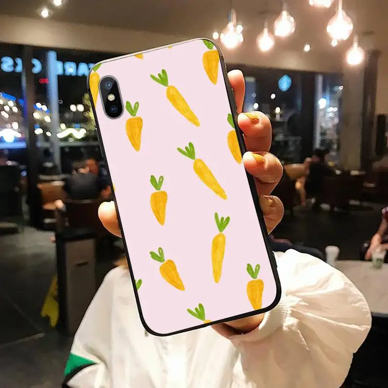 

Cute cartoon carrot Phone Case for iPhone 11 12 pro XS MAX 8 7 6 6S Plus X 5S SE 2020 XR