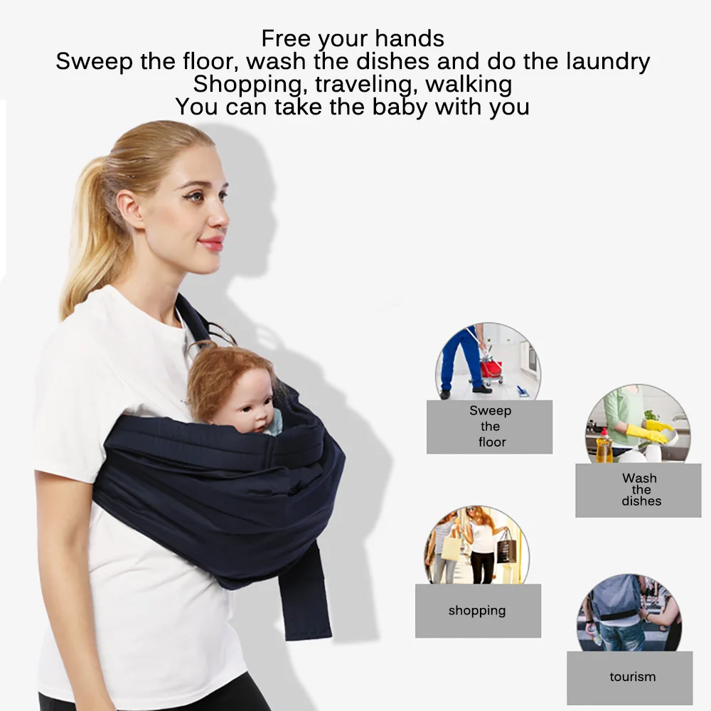 

Baby Carrier Swaddle Wrap Ring Sling Infant Kangaroo Bag Adjustable Breastfeeding Carriers Child Ergonomic Hipseat Nursing Cover