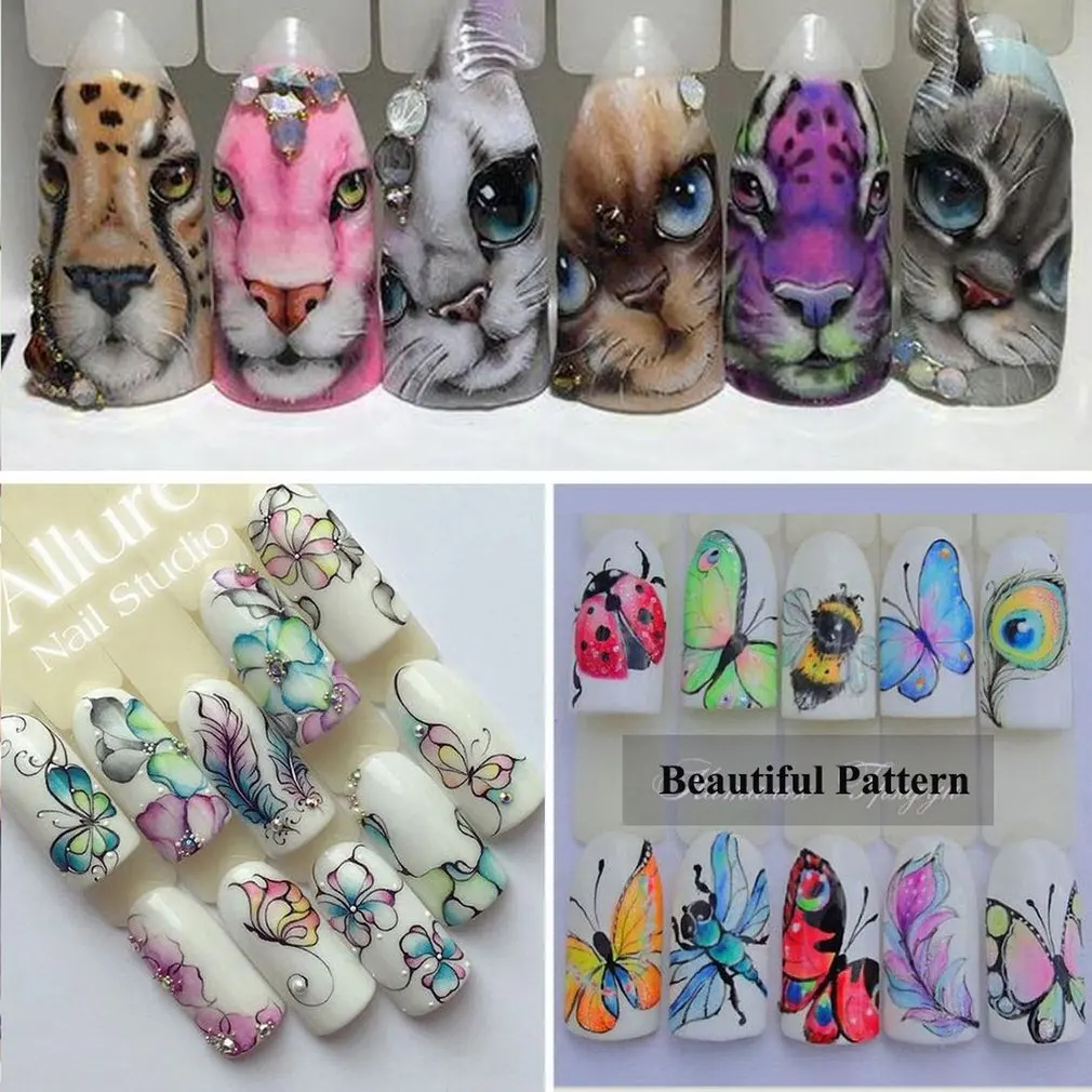 Stz ногтей Стикеры Сделай Сам наклейки для маникюра Маникюрный Инструмент Дизайн