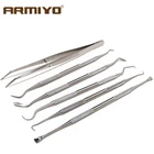 Двусторонний Набор для очистки Armiyo, твердый инструмент из нержавеющей стали 170 мм, Длина 6,7 дюйма, тактические аксессуары для охоты