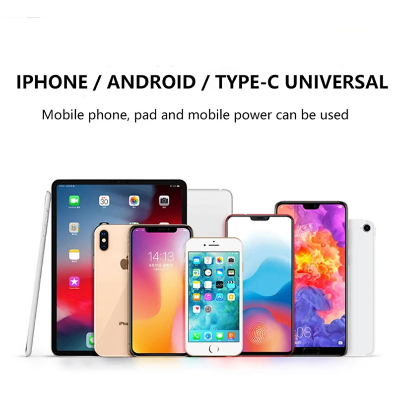 NAISU 3 в 1 PD зарядное устройство Micro USB Type-C кабель адаптер для зарядки комплект шнур