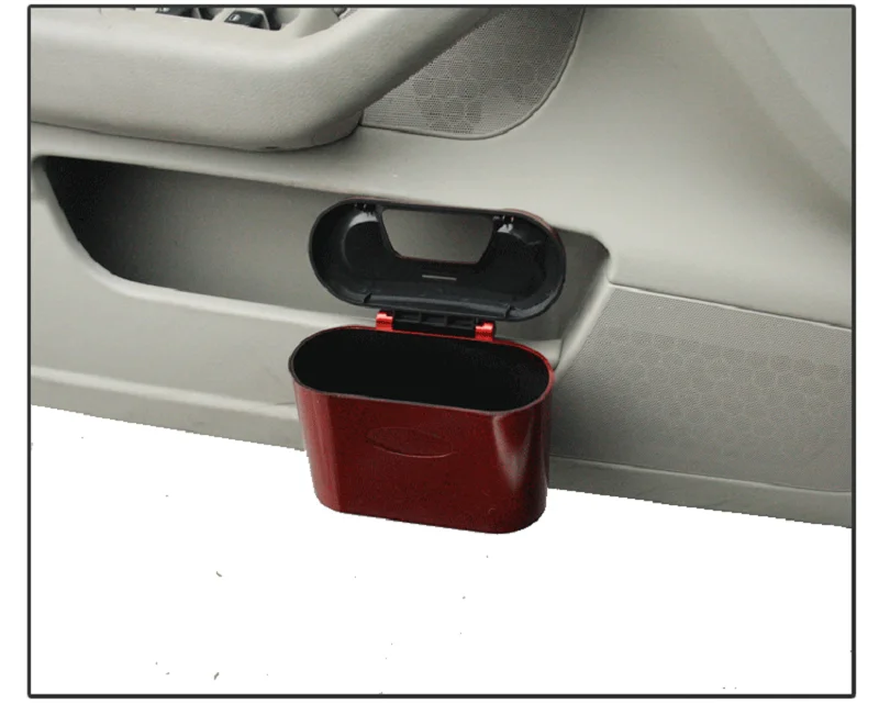 

Car Trash Can Car Auto Rubbish Dustbin Trash Can Garbage Dust Case Box Car Storage Case Auto Trash Bin Car Accessories