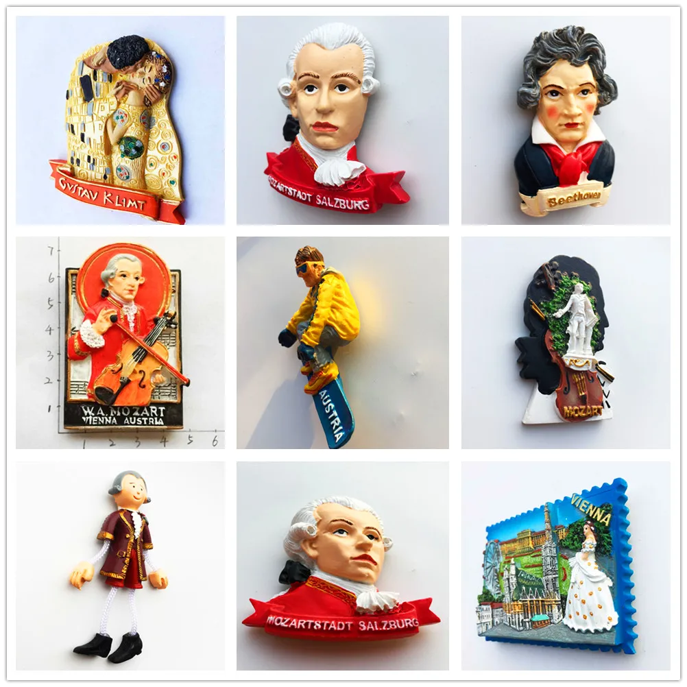 

Austria Holland 3D Fridge Magnets Tourism Souvenir Refrigerator Magnetic Sticker Collection Handicraft Gift