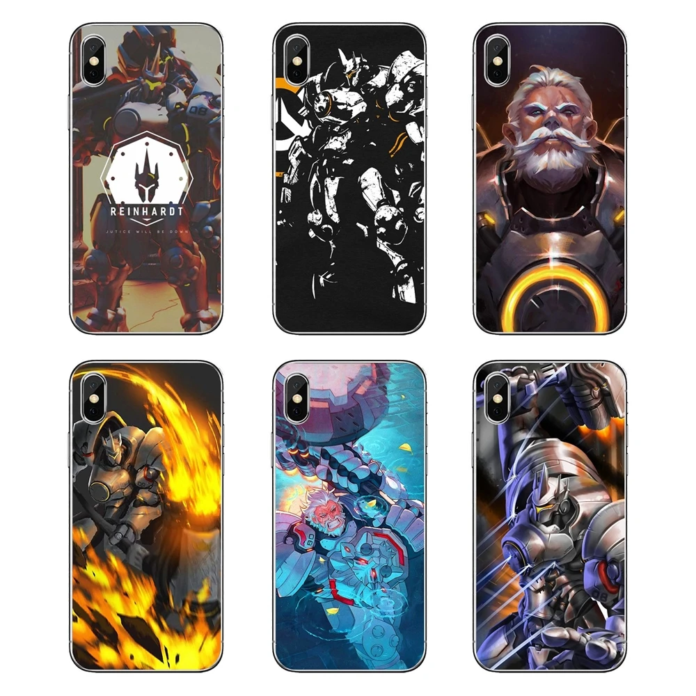 OVERWATCH Reinhardt художественный постер с рисунком для samsung Galaxy Note 8 9 S9 S10 A8 A9 Star Lite Plus A6S A9S