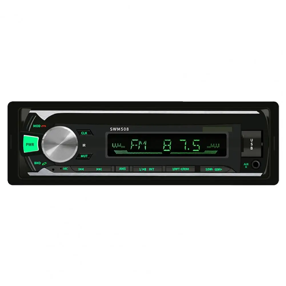 508 автомобильный Bluetooth-совместимый U-диск/TF-карта/AUX/FM-радио аудио стерео MP3-плеер 18