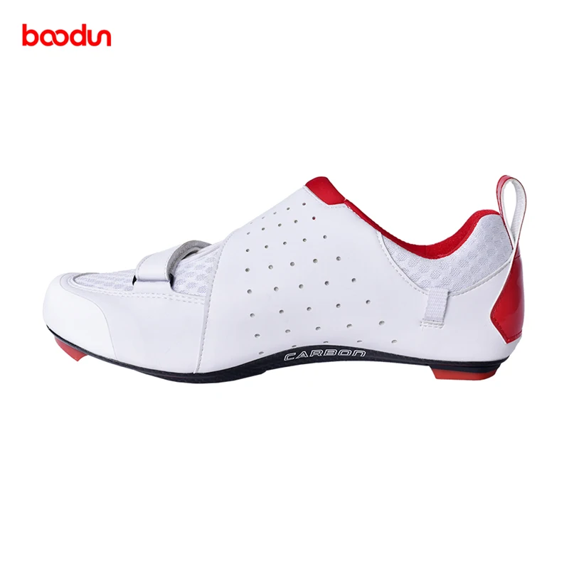 Murah BOODUN Bersepeda Sepatu Pria Wanita Bernapas Self-Locking Triathlon Sepeda Jalan Sneakers Ultra Ringan Outdoor Mengendarai Sepeda Sepatu