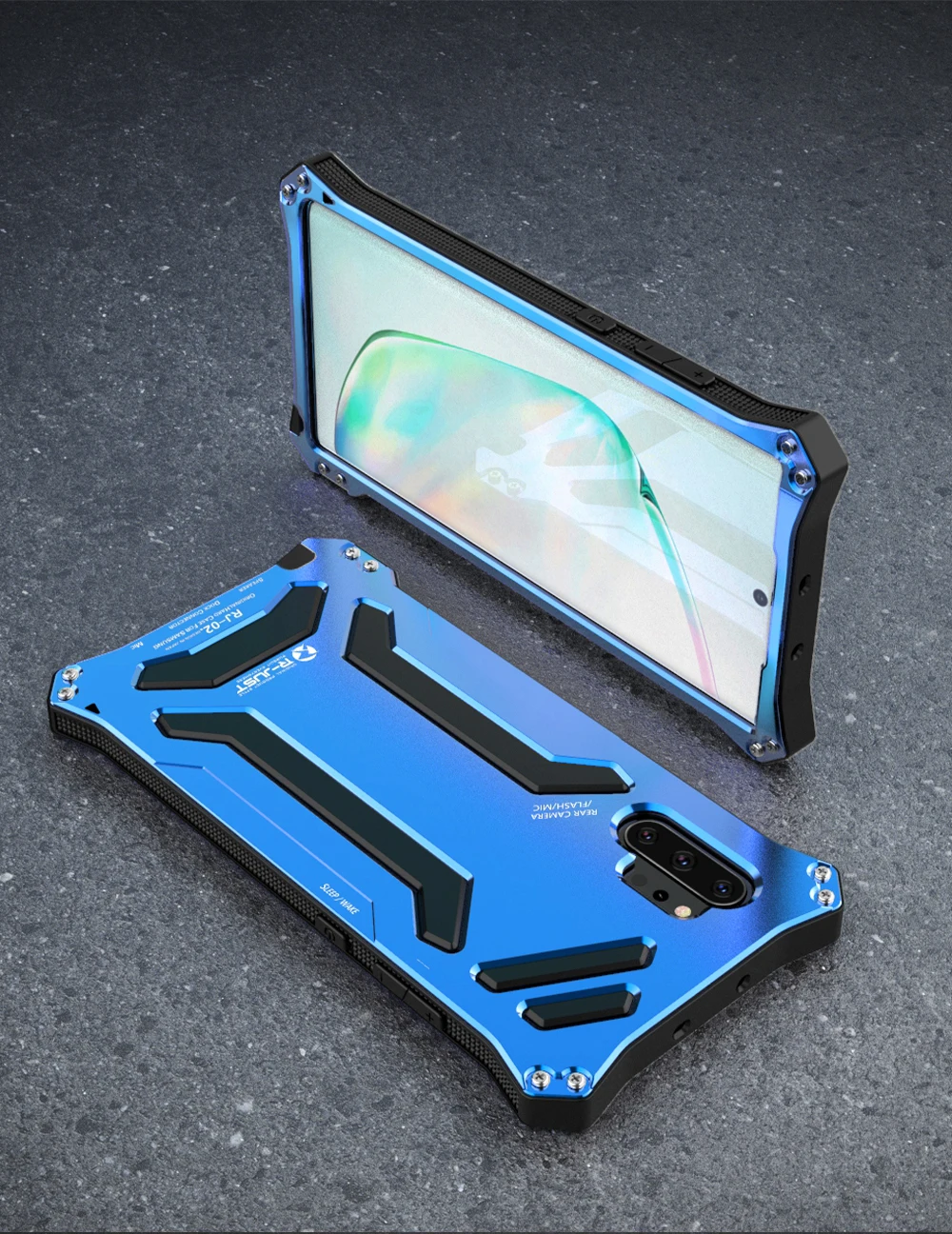R-JUST серии Гандам металлический бампер для SAMSUNG Galaxy Note 10 Note 10 Plus Armor Doom алюминиевый корпус Чехол Coque
