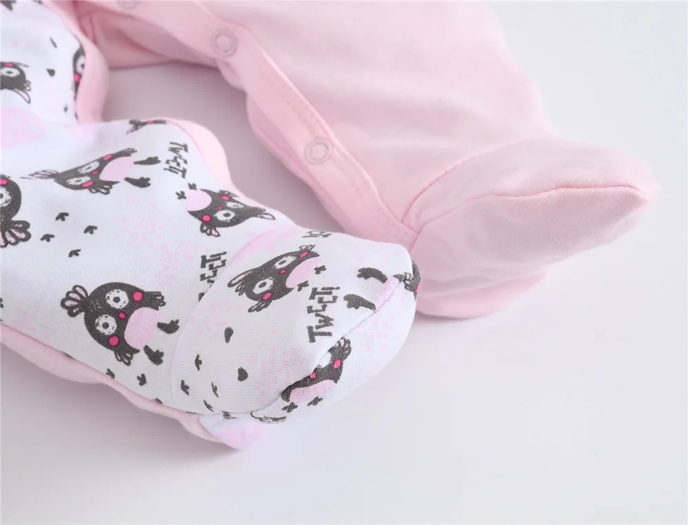 Honeyzone Одежда для новорожденных девочек зимняя одежда с длинным рукавом carters baby boy Footie recien nacido хлопковый комбинезон для младенцев с героями мультфильмов