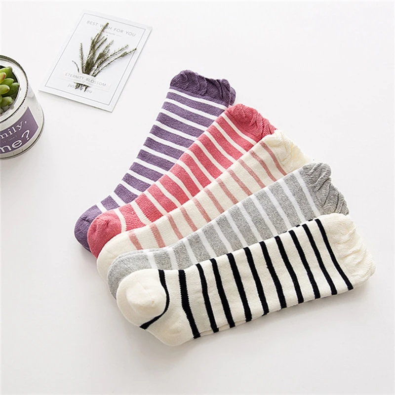 

2022 New Cotton Baby Socks Striped Design New Born Winter Short Floor Socks for Kids Girls Boys Hot Sale High Quality Safety