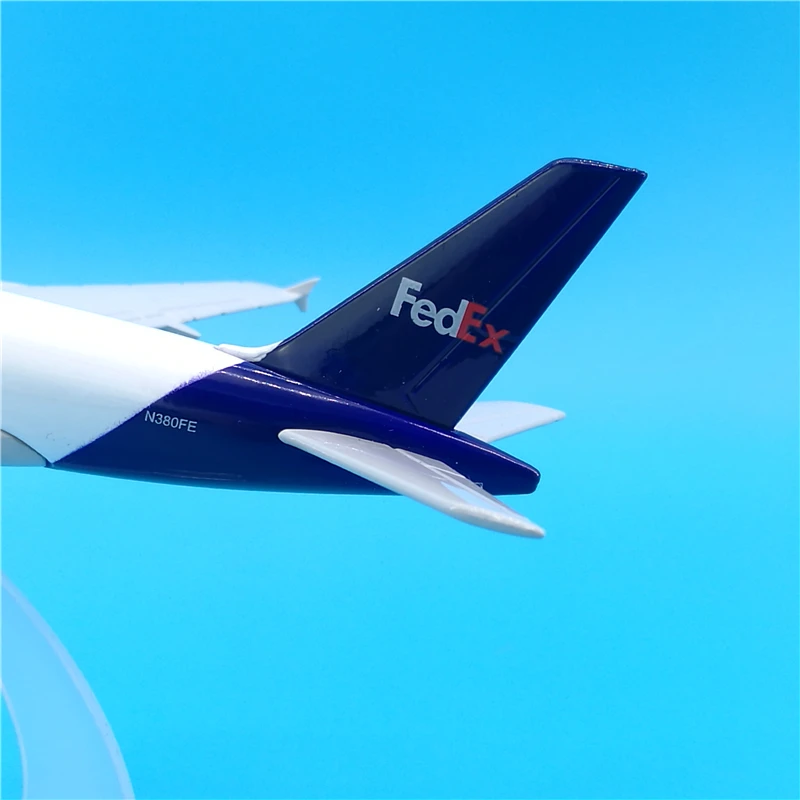 16 см FedEx грузовое судно A380 металлическая модель самолета логистическая компания