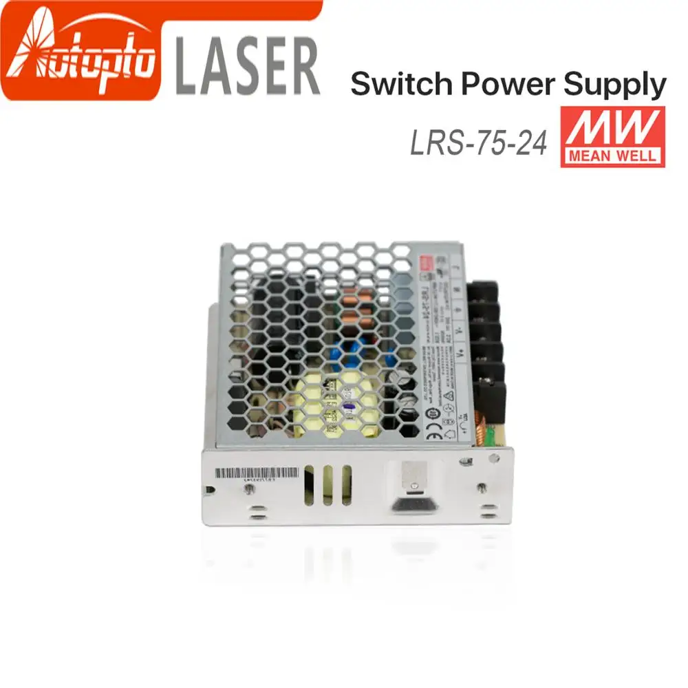 Meanwell LRS-75 импульсный источник питания переключатель питания 5 в 12 В 15 в 24 в 36 в 48 в 75 Вт MW тайваньский бренд для лазерного Contro