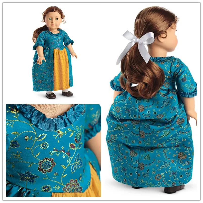 

2021 Hot Sale Baby New Born Fit 17 inch 43cm Doll Clothes Accessories Green and Yellow Gauze Skirt Suit For Baby Birthday Gift