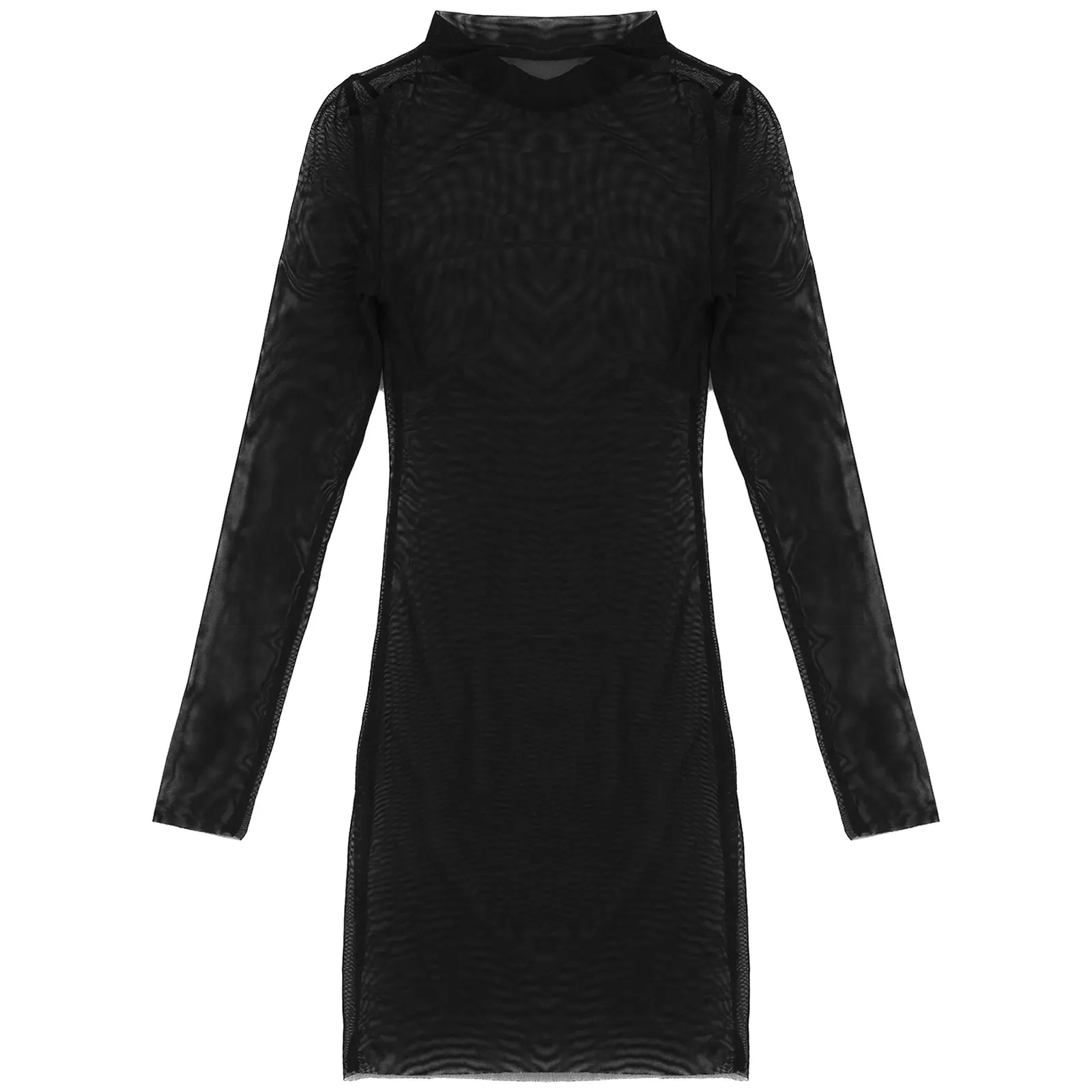 Женские пикантные сетчатые прозрачные экзотические платья мини-платье в стиле