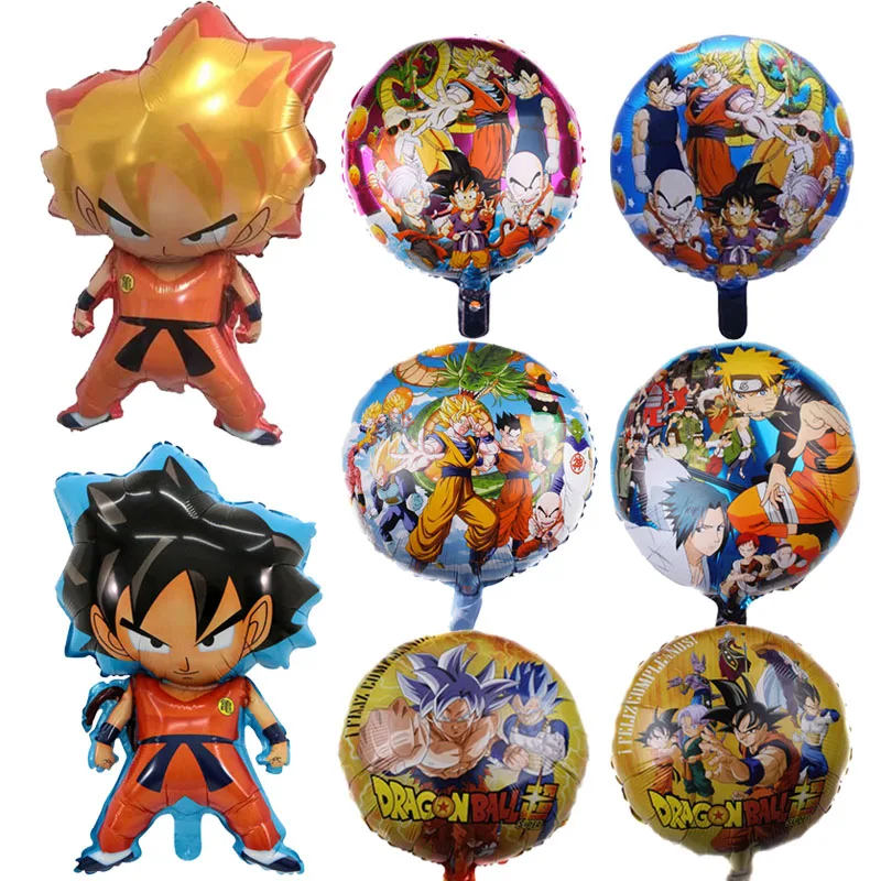 

Шар на день рождения Son Goku Hero, персонаж из мультфильма Saiyan Wukong, из алюминиевой фольги, детский подарок на день рождения