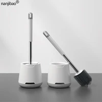 wall mounted tpr toilet brush soft head toilet brush floor standing household artifact toilet cleaning kit bathroom accessories