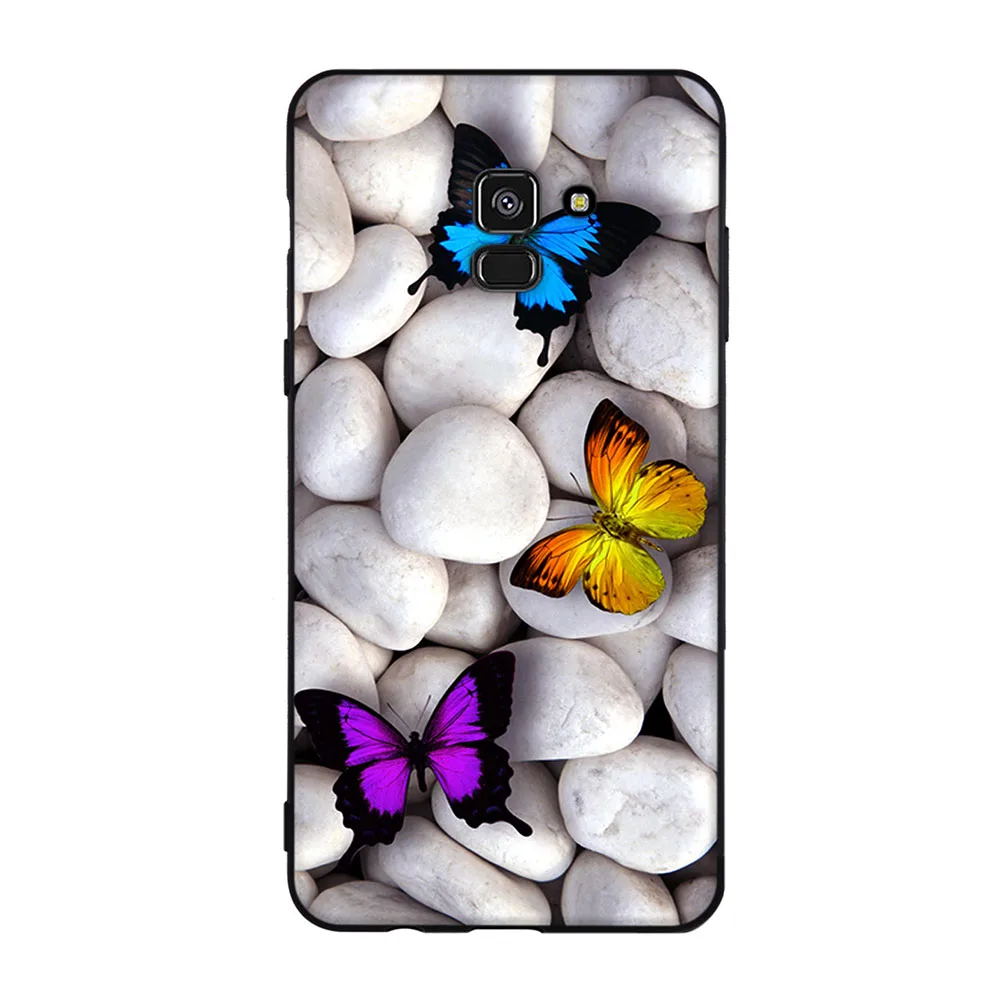 Чехол для Samsung Galaxy A8 Plus 2018 Мягкий ТПУ силиконовый чехол с рисунком животных A730F |