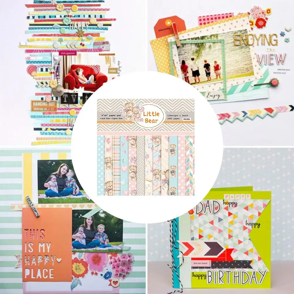 Бумажные подкладки для скрапбукинга 24 листа|Декоративные доски| |