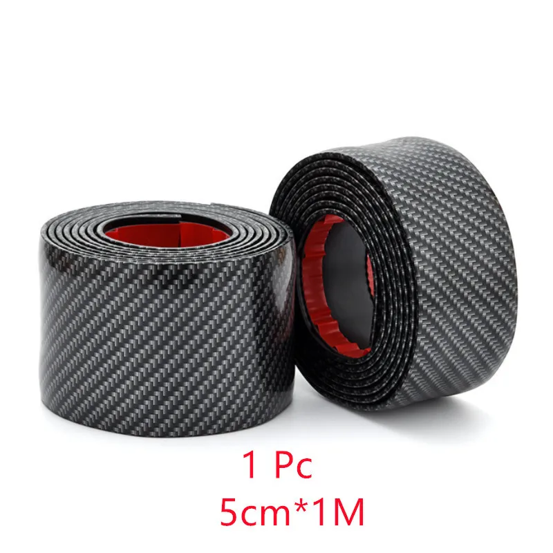 5cm x 1m 1 Pc Наклейки для автомобиля 5D углеродное волокно резиновый Стайлинг порога протектор товары для и т. д. аксессуары для автомобильной двери защита края - Цвет: 5cm x 1m 1 Pc