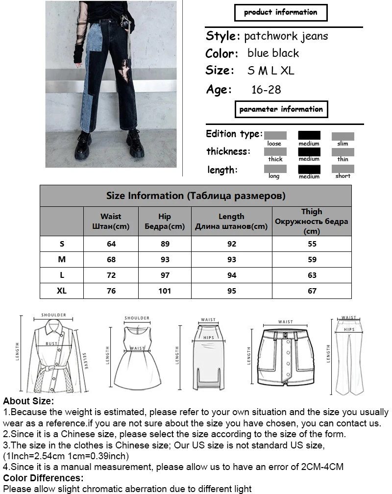 

New Vintage Straight Jeans Women's High Waist Loose Ripped Wide Leg Denim Pants High Street Cropped Trousers Female