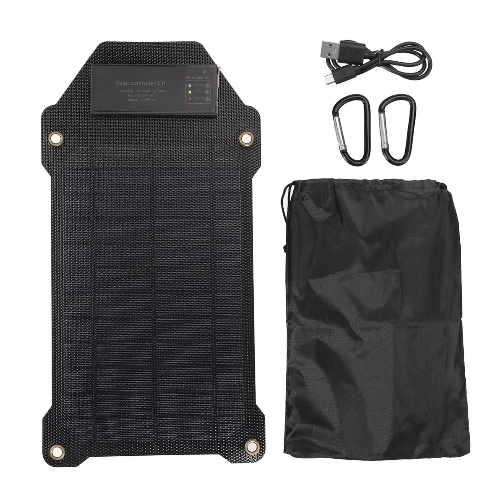 10W Portable Solar Charger 5V/1A Waterproof Panel with USB Port Compatible Power Station Cell Phone | Электроника