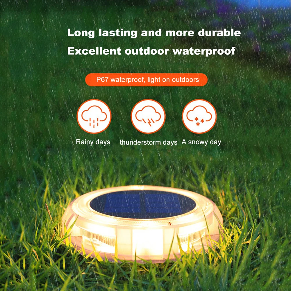 

Outdoor Decoration Garden Plastic Underground Solar Lights Stake Waterproof Landscape Outdoor Lights Accessories