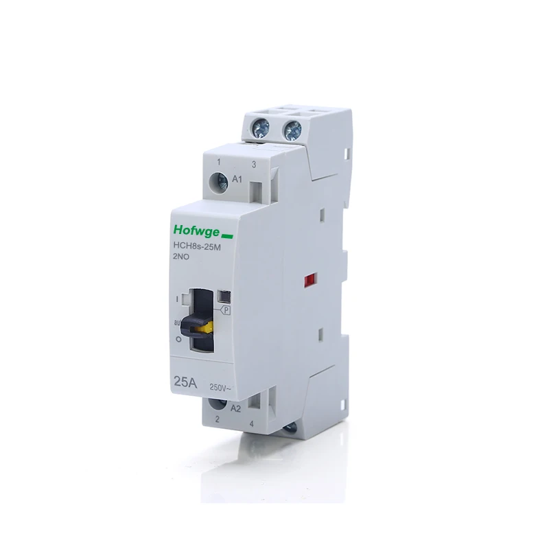 HCH8s-25 Тор модульный контактор 2P 25A AC DC 2NO или 2NC 1NO1NC 24 в 110 В 220 автоматический бытовой