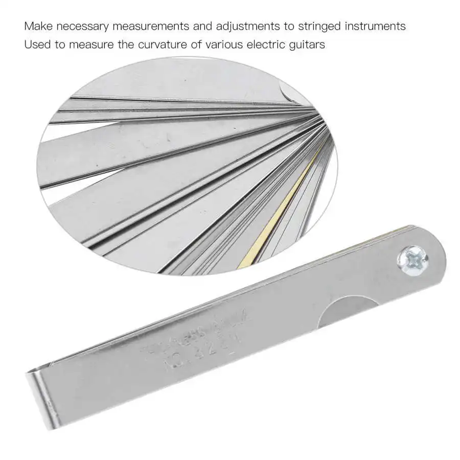 9 шт. Т образная линейка для измерения радиуса Струны гитары|Детали и аксессуары
