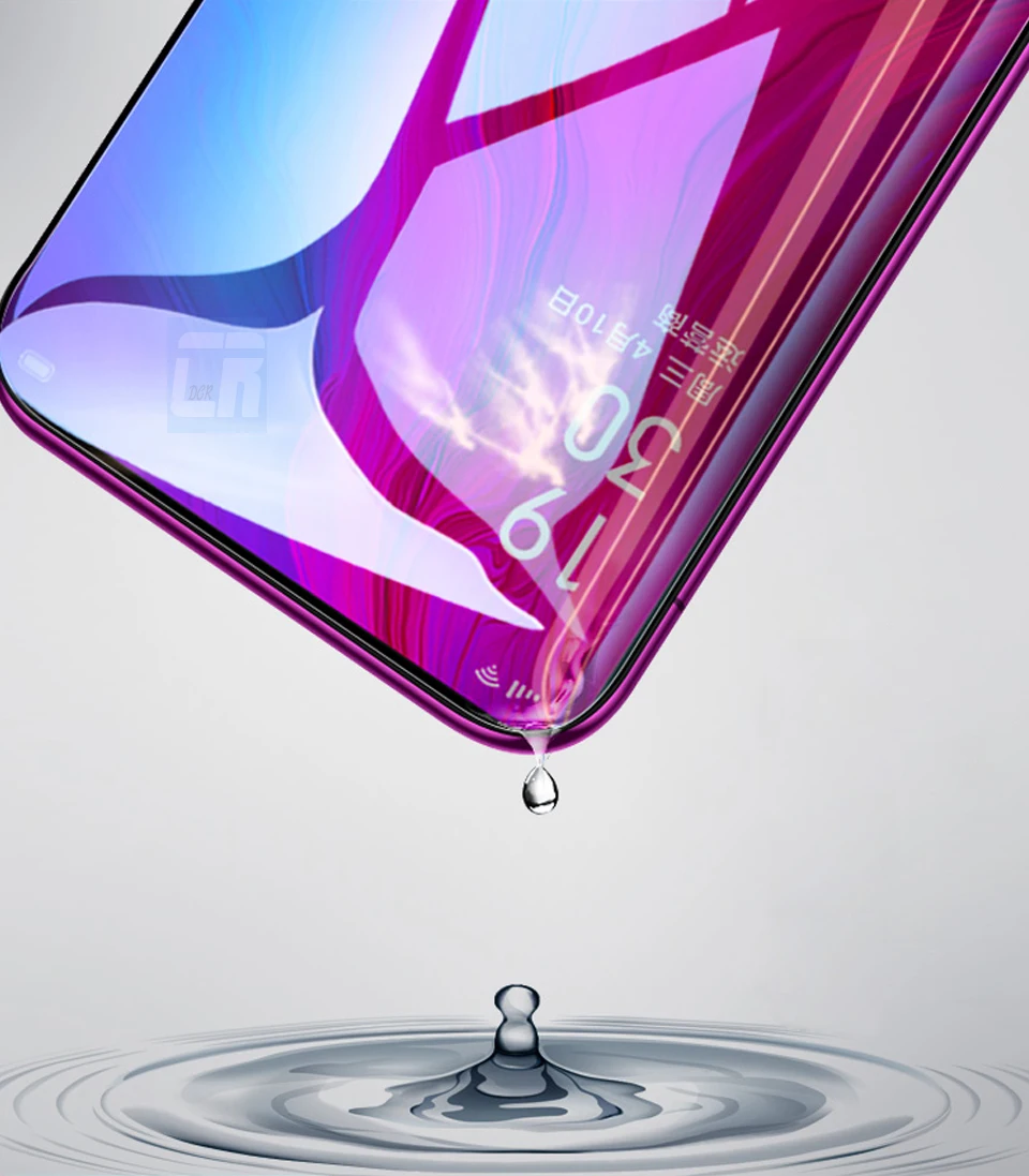 2 шт. HD анти фиолетовый свет закаленное стекло для OPPO Reno Z 10x Zoom RX17 Neo протектор экрана для OPPO Realme X 3 5 Pro U1 пленка
