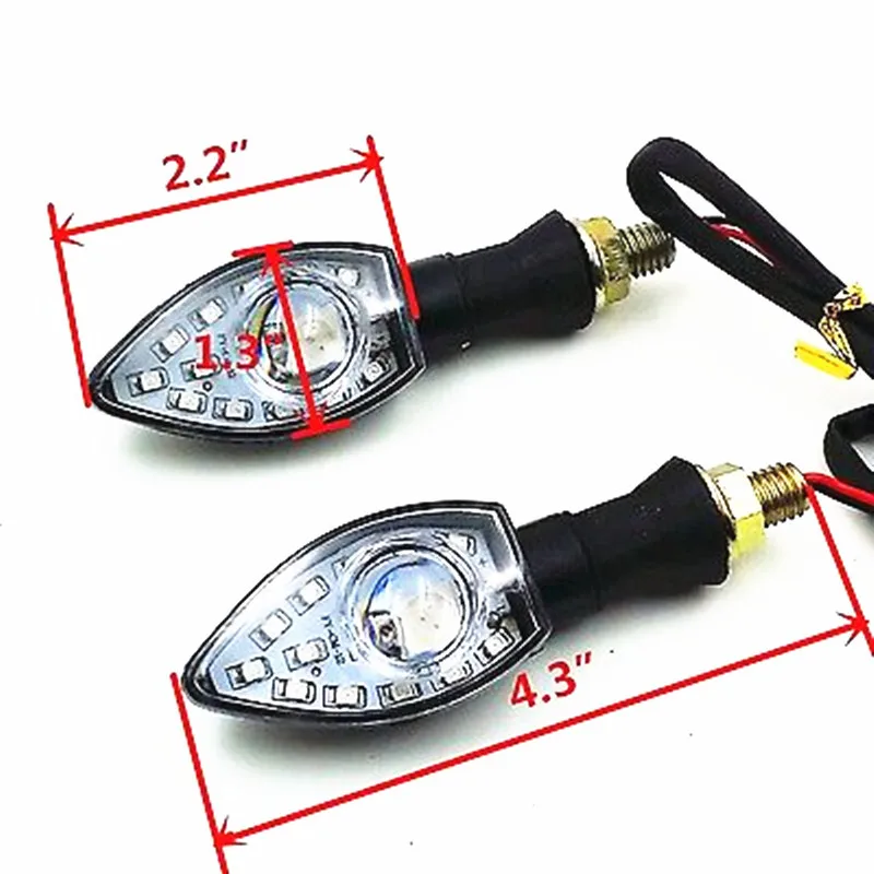 Пара СВЕТОДИОДНЫХ указателей поворота для мотоциклов индикатор Honda Suzuki Yamaha Kawasaki