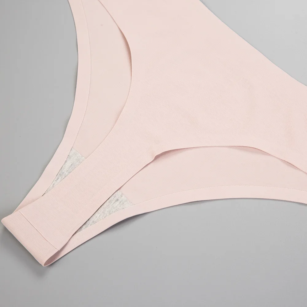 

Sexy seamless thong one-piece ice silk seamless panties women's underwear women's panties T-pants