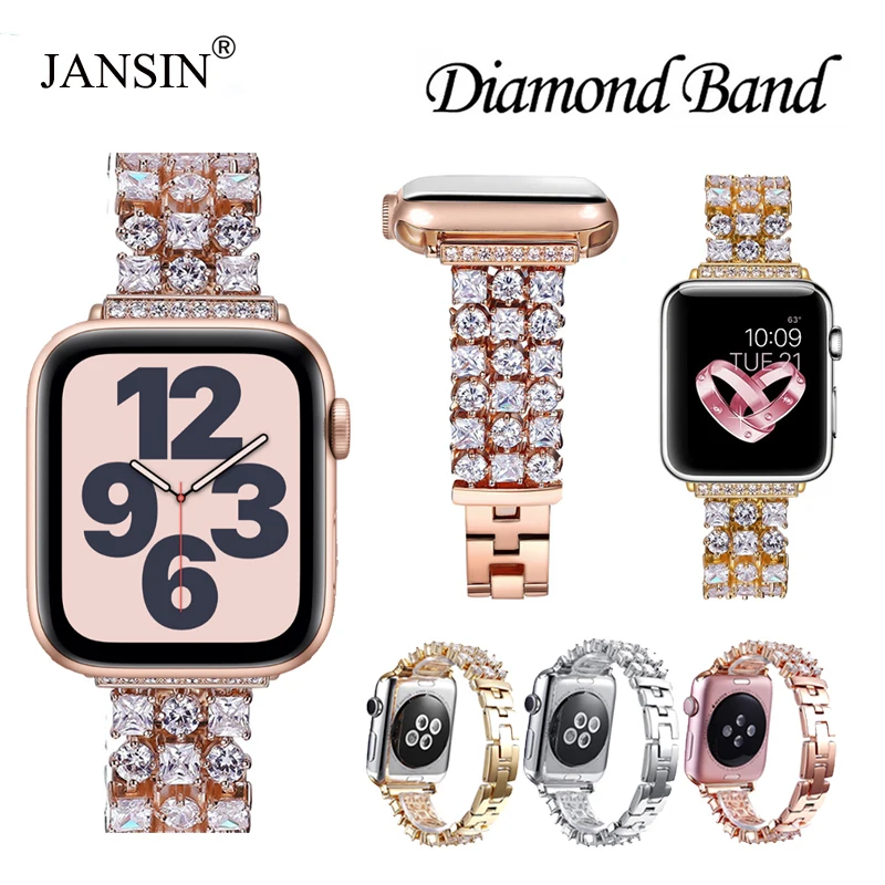 Роскошный алмаз ювелирный ремень для наручных часов Apple Watch ремешок 42 мм 38 версия