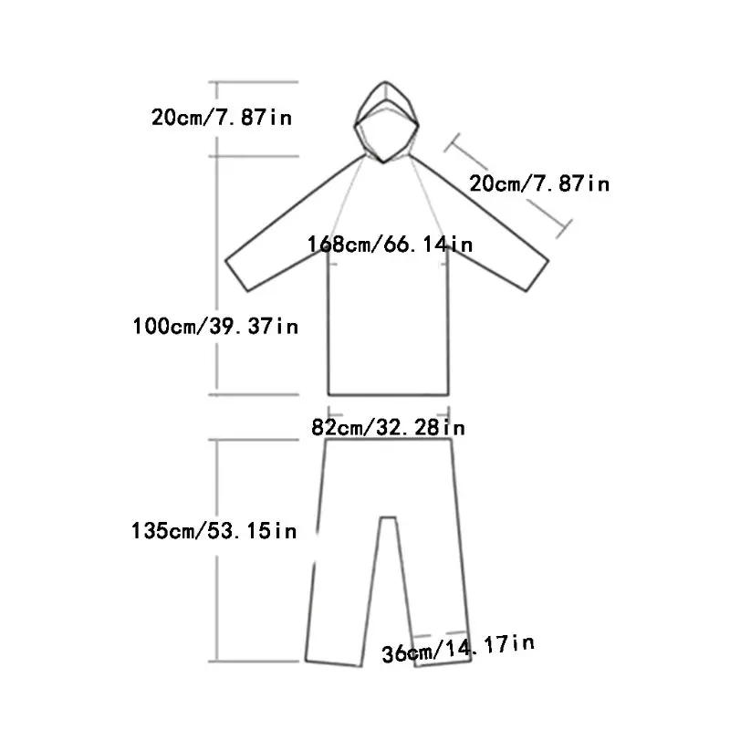 

Disposable Raincoat Rain Pants Waterproof Rain Poncho for Outdoor Camping Hiking