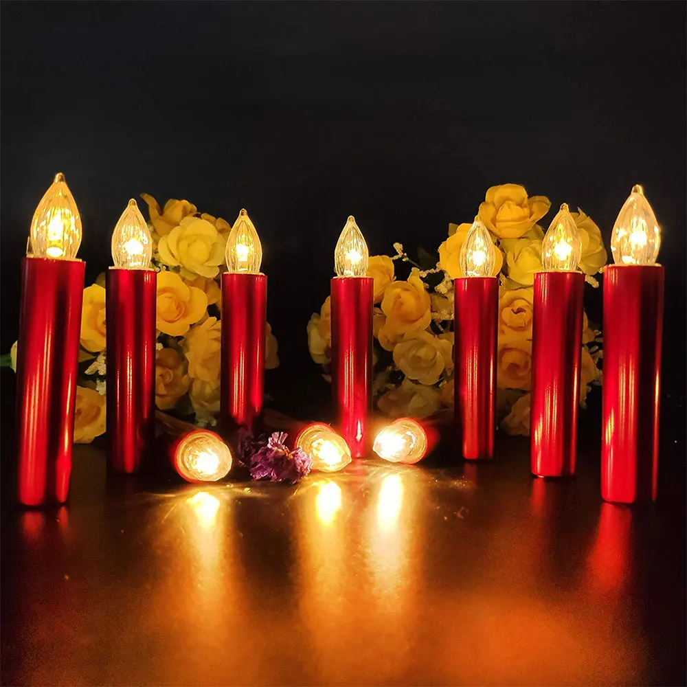 new home Christmas decoration flameless Led candles small tea party candles electronic candles gift bag
