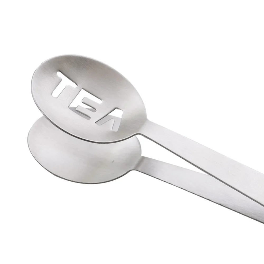 

4pcs Tea Bag Squeezer Stainless Steel Long Handle Tea Strainers Mini Tongs Kitchen Food Tea Ice Clip