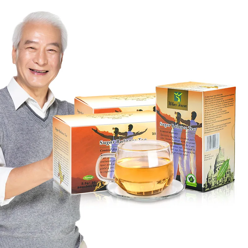 40 Pcs/ 2 Packs Blood Sugar Balance Tea Control Diabetes Tea Lower High Blood Glucose Health Care Tea